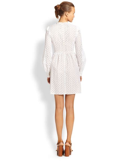 michael kors eyelet dress